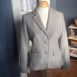 J.Crew Gray Wool Women’s Blazer 10 P